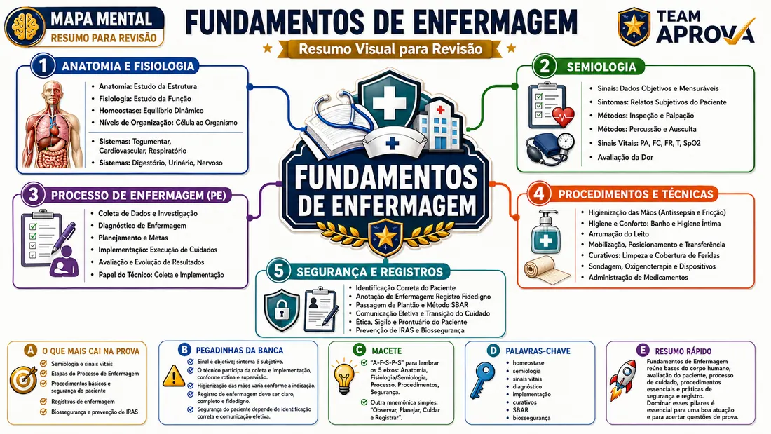 Mapa mental 7 do Combo Aprova SES-TO