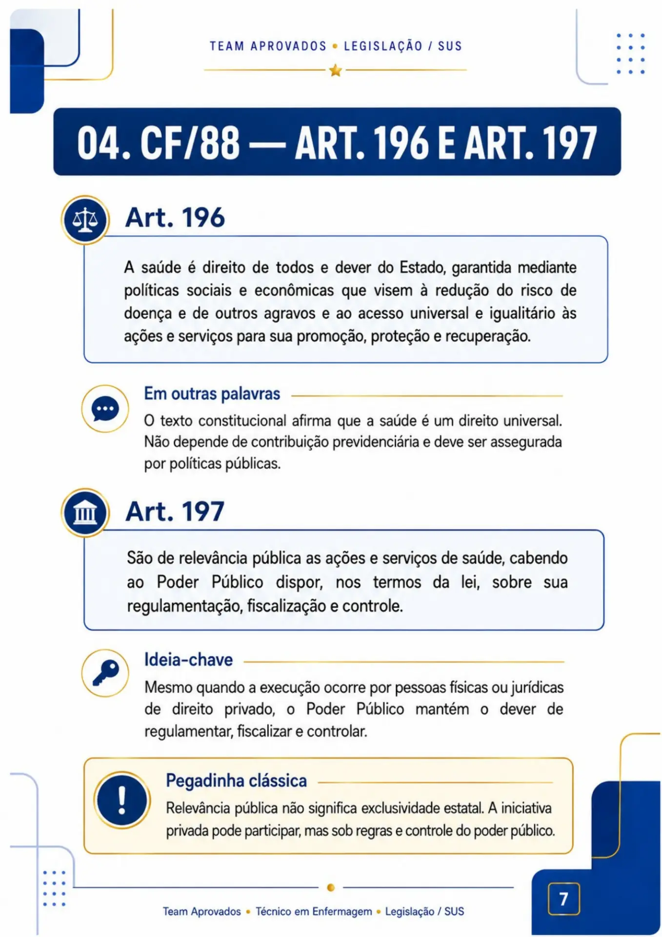 Página 7 da apostila Team Aprovados