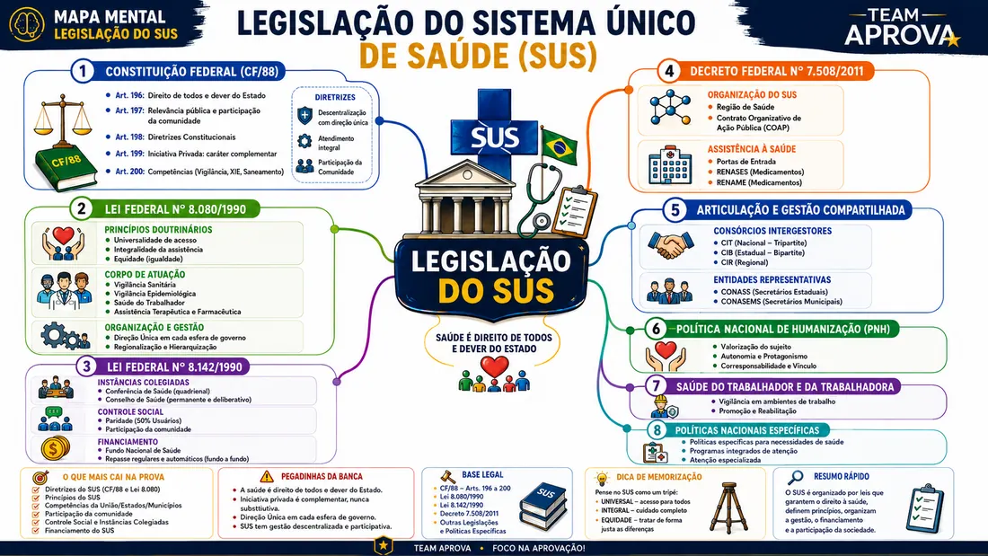 Mapa mental 3 do Combo Aprova SES-TO