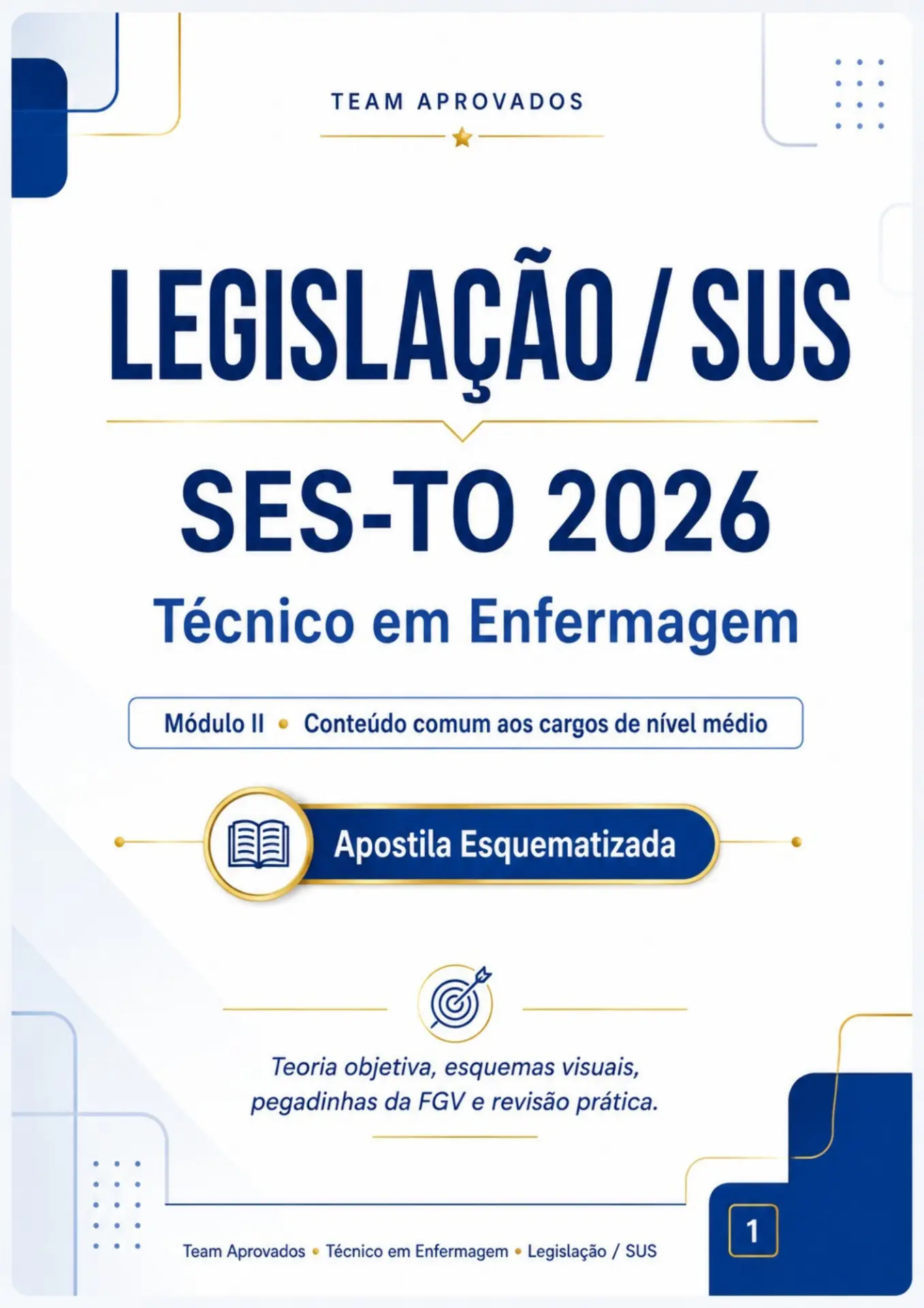 Página 1 da apostila Team Aprovados